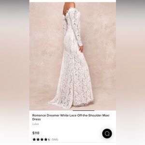 Romance Dreamer White Lace Off-the-Shoulder Maxi Dress from Lulus
